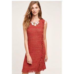 Anthropologie Fringed Sweater Dress NWOT